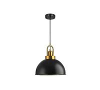 Rui Mao-Ca Chandelier, Retro Industrial Style Chandelier, E27 Screw Single-Head Pendant Lamp, Black Iron Lighting Fixtures for Pot Lids, Kitchen Island Farmhouse Cafe Hanging Light