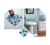 Rui Xin Trade Peel and Stick Backsplash 3D Mosaic Tile Stickers Splashback Wall Stickers for Bathroom Kitchen 4 x 4 Inch (10x10cm) 40 PCS/Set