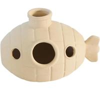 RUIAN Fish Tank Landscaping Decorations, Ceramic Aquarium Ornament for Goldfishes Betta Cichlid to Rest/Breed/Hiding, Pottery jar Submarine Cave Decor