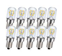 Ruiandsion 10 PCS E14 AC/DC 24V LED Light Bulb T18S 2W 1200 Lumen Small Edison Screw SES LED Bulb Warm White for RV Camper Marine, Boat, Solar Power Lamp