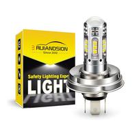 Ruiandsion 1PC P45T LED Motorcycle Headlight Bulb 3030 25SMD Chips 10-30V 12V Super Bright 6000K White High Low Beam Motorbike Headlight