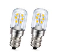 Ruiandsion 2 PCS E14 AC/DC 24V LED Light Bulb T18S 2W 1200 Lumen Small Edison Screw SES LED Bulb Warm White for RV Camper Marine, Boat, Solar Power Lamp