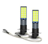 Ruiandsion 2 PCS H3 LED Fog Light Front Light Bulbs 10-30V 1800LM Cyan 3030 36SMD Chips Led Replacement for Daytime Running Lights Car Headlight Plug and Play,No-Polar