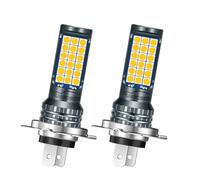 Ruiandsion 2 PCS H7 LED Fog Light Bulbs 10-30V 12V 1800LM Yellow 3030 36SMD Chips Led Replacement for Daytime Running Lights Car Headlight Plug and Play,No-Polar
