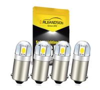 Ruiandsion 24V BA9S LED Bulb White BA9 53 57 1895 64111 3030 2SMD Chips for Car Interior Side Door Courtesy Lights Map Lights Pack of 4