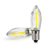 Ruiandsion 2Pack E10 AC 6V Miniature Bulbs Small Screw Candle Light Bulb White 6000K for Model Lights/Vintage Lamps/Fairy Lights