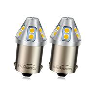 Ruiandsion 2pcs 1156 LED Bulb Warm White 6-30V BA15S 7506 LED Bulb 6V 12V 24V Backup Reverse Tail Lights for Cars, Motorcycles,Non-Polarity
