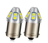Ruiandsion 2pcs 1156 LED Bulb White 6-30V BA15S 7506 LED Bulb 6V 12V 24V Backup Reverse Tail Lights for Cars, Motorcycles,Non-Polarity