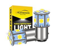 Ruiandsion 2pcs 1157 LED Bulbs Super Bright 6000K Wihte 6V-30V 6V 12V 24V 5050 9SMD LED Non-Polarity Reverse Backup Stop Parking Tail Light Bulbs