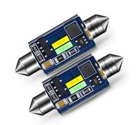 Ruiandsion 2pcs 36mm LED Festoon Light Bulbs White/Ice Blue 10-18V 1860 2SMD Chips LED Bulb Replacement for Car Interior Dome Map Lights