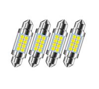 Ruiandsion 2PCS 39mm Festoon LED Bulbs, 6-30V Non-Polarity 800LM 2525 8SMD Canbus Error Free Car Interior Lights, 6000K White for Dome Map Door Boot Number Plate Light, 12V 24V Universal