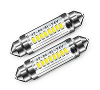 Ruiandsion 2pcs 42mm LED Festoon Light DC 24V Super Bright 8-SMD 4014 Chipsets 211-2 578 569 LED Bulbs Replacement for Cars Trucks Interior Map Dome Lights, White