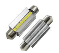 Ruiandsion 2pcs 44MM LED Festoon Bulbs Error Free Canbus 9-16V Super Bright 3030 7SMD White Interior Dome Map Lights,Non-Polarity