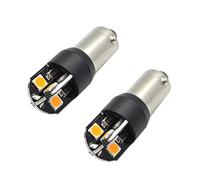 Ruiandsion 2pcs BAX9S H6W 64132 38161 LED Light Bulbs 6V Yellow Amber 3030 8SMD LED Bulb for Car Interior Parking Reading Lights,Non-Polarity