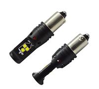 Ruiandsion 2pcs BAY9S LED Bulb Canbus H21W Super Bright 2016 6SMD Chipset 12V-24V 6000K White LED Bulb for Car Backup Reverse Lights,Non-polarity
