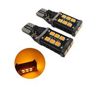 Ruiandsion 2pcs Canbus 10-30V T15 LED Reverse Light Bulbs 2835 15SMD Chipset T15 921 912 LED Reverse Light Backup Light,Amber