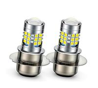 Ruiandsion 2pcs P36D LED Motorbike Headlight Bulb White 6V Super Bright 2835 30SMD Chips LED Bulb with High Low Beam for Moped Headlight