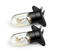 Ruiandsion 2pcs Z187 Microwave Bulb, 250V 20W, Warm White, Universal Microwave Oven Lamp