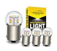 Ruiandsion 4pcs 1156 LED Bulb 24V Warm White BA15S P21W 7506 LED Bulb 3014 12SMD LED Chipsets Replacement for Backup Reverse Turn Signal Tail Lights