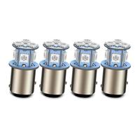 Ruiandsion 4PCS 1157 BAY15D P21/5W AC 6-30V 6V 12V 24V LED Red Light Bulbs for Reversing Lights Backup Light Brake Lights Tail Position Lights Interior RV Camper Bulbs
