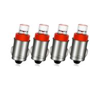 Ruiandsion 4pcs BA7S LED Dashboard Light Bulbs F3 1 12V DC 50LM Red Auto LED Interior Bulb,Non-Polarity