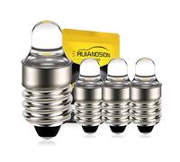 Ruiandsion 4pcs E10 LED Bulb for Petzl Head Torch Headlamp Zoom Duo 0.1W 3V - Non-Polarity White