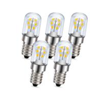 Ruiandsion 5 PCS E14 AC/DC 24V LED Light Bulb T18S 2W 1200 Lumen Small Edison Screw SES LED Bulb Warm White for RV Camper Marine, Boat, Solar Power Lamp