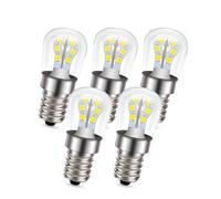Ruiandsion 5 PCS E14 AC/DC 24V LED Light Bulb T22C 2W 1200 Lumen Small Edison Screw SES LED Bulb 6000K White for RV Camper Marine, Boat, Solar Power Lamp