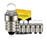 Ruiandsion 6pcs E10 LED Bulb 3V 4300K Warm White LED Bulb for Torchlight Flashlight Torch Headlight,Non-Polarity