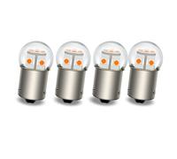 Ruiandsion 7507 BAU15S LED Bulbs Turn Signal Lights for 6V-30V PY21W 2641A 12496 7507AST Yellow Bulb Replacement Non-Polarity Pack of 4