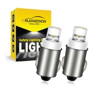 Ruiandsion BA7S 3898 LED Bulb 6V Non Polarity Warm White DIP Chipsets LED Interior Bulb Replacement for Dashboard Indicator Panel Light Pack of 2