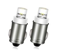 Ruiandsion BA7S 3898 LED Bulb 6V Non Polarity White DIP Chipsets Replacement for Car Interior Instrument Dashboard Warning Light Pack of 2