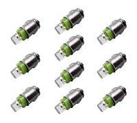 Ruiandsion Ba7s car led bulb Green dash clock dashboard warning gauge light switch 12V Bulbs negative earth GLB281 LLB281(negative at bulb side) x10 (Green)