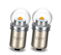 Ruiandsion BAU15S PY21W LED Bulb, Yellow 6V-30V 12V 24V 3W 3535 1SMD G18 LED Bulbs - Car Replacement Lights for Backup, Brake,Blinker Reverse, Turn Signal, Tail Bulb (2-Pack)