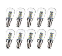 Ruiandsion E12 LED Bulb 12V 24V 10-30V Warm White 2835 13SMD Chipsets E12 Screw Base Candelabra LED Bulb for Ice Maker Water Dispenser Salt Lamp (Pack of 10)