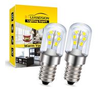 Ruiandsion E14 LED Light Bulbs Low Voltage AC DC 24V 2W Edison Screw Base LED Energy Saving 6000K White Bulbs for Truck Solar Power Lamp,Pack of 2