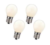 Ruiandsion E17 LED Light Bulb AC 220V Warm White 4SMD LED Frosted Bulb for Refrigerator Freezer Ceiling Home Lighting Lamp (Pack of 4)