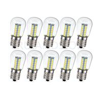 Ruiandsion E17 LED Refrigerator Light Bulb 220V AC Warm White 2835 25SMD LED Clear Bulb for Freezer Ceiling Home Lighting Lamp (Pack of 10)