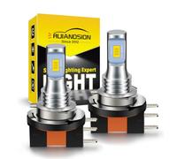 Ruiandsion H15 LED Bulbs,1500LM Yellow Super Bright Daytime Running Lights, Dual Beam (High/Low) 10-30V for All 12V/24V Cars, Plug and Play Non-Polarity (Twin Pack)