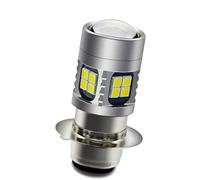 Ruiandsion H6M LED Motorbike Headlight Bulb 6V 12V Universal Super Bright 3030 22SMD Chips Led Bulb P15D Motorcycle LED Headlight Bulb with High Low Beam,6000K White