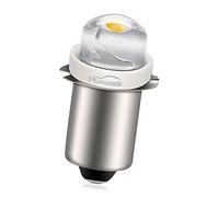 Ruiandsion P13.5S led Bulb 4.5V 0.5W Warm White LED Light Bulb Torch Headlight Mini Head Lamp Flashlight,Non-Polar fit Both Negative Earth and Positive Earth(Pack of 1)