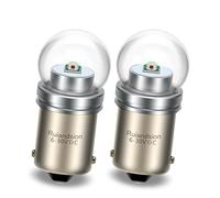 Ruiandsion P21W 1156 BA15S LED Car Bulb Super Bright Red, 3W 6V 12V 24V G18- Backup Reverse Lights, Brake Stop Lights, Turn Signal, DRL, RV Lights (2-Pack)