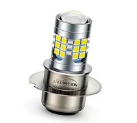 Ruiandsion P36D LED Motorbike Headlight Bulb 6V White Super Bright 2835 30SMD Chips LED Bulb with High Low Beam for Moped Headlight