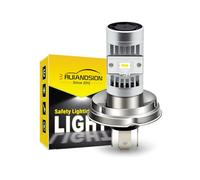 Ruiandsion P45T R2 H5 LED Motorcycle LED Bulb AC 6V-24V 6V 12V Super Bright White CSP 2SMD Chips High Low Beam for Auto Moto Front Light,No-Polar Pack of 1