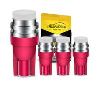 Ruiandsion T10 194 LED Bulbs Super Bright -Red - 168 2825 W5W COB Chip LED Replacement Lights for Car Interior Dome, Map, Door Courtesy, Trunk & License Plate Lights (4-Pack)