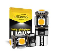 Ruiandsion T10 W5W Warm White 12V LED Car Interior Atmosphere Bulbs 2 Pack