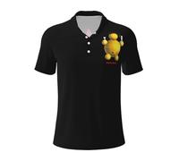 RUIARTE Mens Attack Hop Music Band Massive Polo Shirts Short Sleeve Golf T Shirt UPF 30+ Collared 3-Button Moisture Wicking Casual Workout Regular Fit Print Summer Classic