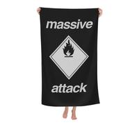 RUIARTE Unisex Attack Hop Music Band Massive Bath Towel Ultra-Soft Patterns High Absorbency Ideal for Bathroom Pool Beach and School Trips Gift Bath sheet Sized 52×32 inches