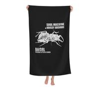 RUIARTE Unisex Attack Hop Music Band Massive Bath Towel Ultra-Soft Patterns High Absorbency Ideal for Bathroom Pool Beach and School Trips Gift Bath sheet Sized 52×32 inches