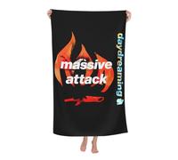 RUIARTE Unisex Attack Hop Music Band Massive Bath Towel Ultra-Soft Patterns High Absorbency Ideal for Bathroom Pool Beach and School Trips Gift Bath sheet Sized 52×32 inches